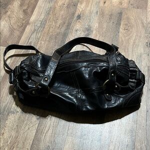 Black Leather Handbag